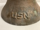  Old Us Navy Ship   U s n  Brass bronze 13 Pound Bell 9 25   Wide 6 5   Tall