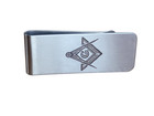 Masonic Stainless Steel Money Clip Free Mason Wallet
