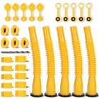 Gas Can Spout Replacement Kit - 5 Nozzles  Easy Install  No-spill Design  Fits 1