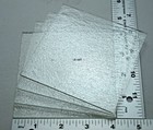 4 - 4 x 4  Clear Bullseye 3mm Thick Glass Square Tile 90 Coe Tested Compatible