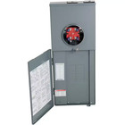 Homeline 200 Amp 12-space 12-circuit Outdoor Ringless Overhead underground Ma   