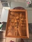 Wood Inlay Panel Art      The Bookworm   