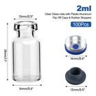 1000pcs 2 3 5 10 20ml Glass Vials Headspace Sample Vials W  Crimp Top  optional 