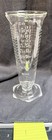 Etched Glass Footed 16oz 500cc Graduated Beaker Apothecary Pharmacy Glass