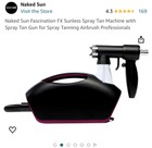 Naked Sun Black Fascination Fx Spray Tanning Machine System G3d