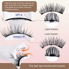 Magnetic Eyelashes With Applicator   reusable Natural Looking  No Eyeliner No Ad
