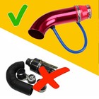 Universal Red 3   Car Turbo Cold Air Intake Filter Induction Hose Pipe System Us