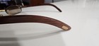 Vintage Luxury Cartier Rimless Sunglasses With Gold-plated Bridge And Brown