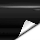 Gloss Black Vinyl Wrap Adhesive Film 1 2ft X 5ft Air Release Sheet
