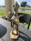 Vintage Solid Brass Pegasus Flying Horse Greek Mythology Statue Figure 9    Tall