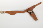 1950 s Hubley Trooper Cap Gun Die Cast W vintage Rubber Western Holster