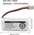 Rechargeable Battery Pack Of 3 For Vtech   At t Cordless Phones  2 4v 800mah
