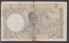 cir  Torn   Tape  1954 French West Africa 25 Francs P-38  a09-2 