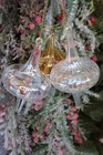 White Bell Spire Christmas Glass Ornament Wizardi F07m10-12