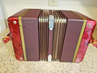 Vintage Stradi Concertina Accordian With Case - Made In Italy