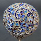 Antique Russian Imperial 84 Silver Enamel Large Spoon  Gold Wash 1892 Moscow 
