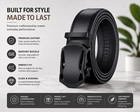 Men s Automatic Buckle Belt Alloy Dress Business Casual Adjustable Waist Belt