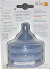 Silicone Baby Bottle Nipples 3 Count Boon Nursh Curve Food-grade Slow Flow 0m 