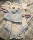 Newborn Disney Stitch Baby Unisex Cartoon Bodysuit   Hat Set