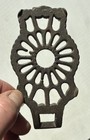Vintage Antique Ornate Cast Iron Miniature Toy Sad Iron Trivet
