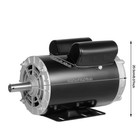 5 Hp Air Compressor Electric Motor Single Phase 3450rpm 7 8  Shaft Heavy Duty