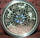 2010 Canada  8 Maple Of Strength - Horse - Proof Silver Coin W hologram   Box