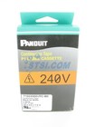 Panduit P1 Label Cassette Continuous Tape Black On White T100x000vpc-bk  stsi