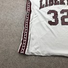 Vintage High School Basketball Jersey Womens Large White Liberty Tech Crusaders