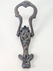 Vintage Cast Iron Door Knocker Ornate Floral Roses Bouquet Architectural Salvage