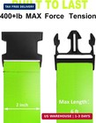 4-pack Tsa Luggage Straps For Suitcases Travel Bag Safety Green