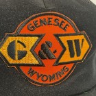 Genesee   Wyoming Railroad Rr Vintage New Era Snap Back Trucker Hat Cap 1970-80s