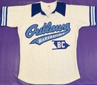 Bakersfield Outlaws  4 Game Used Vintage 1970   s Goodman   Sons Jersey M