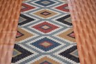 Afghan 2 6x8 Kilim Hand Made Carpet Rug Runner Jute Kilim Rug Hallway