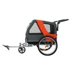 Universal Black Steel Frame Foldable Bicycle Cargo Trailer 75kg Pet Trailer