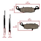 Brake Pads For Suzuki Gsx750 Gsx750f Katana 1998-2006 Front Rear Motorcycle Pads