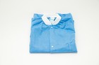 Disposable Medical Lab Coat  Blue  Knee Length  3 Pocket 50pcs 5bags