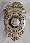 Vintage Union Camp Ga  Plant Protection Hat Cap Badge Georgia State Seal Defunct