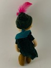 Vtg Christmas Elf Doll Bendable Poseable Knee Hugger 9  Green Stockinette Pixie