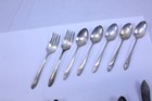 Flatware Miss Matched Silver-plated Flatware Lot Of 17 Pieces Mixed Patterns