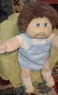     1983 First Series Cabbage Patch Kid Boy With Brown Fuzzy Hair And Blue Eyes    