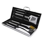 Pure Garden Stainless Steel Bbq Grill Tool Set With Storage Case Outdoor Hw03112