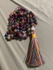 Natural Multicolor Tourmaline Gems 108 Prayer Beads Tibet Buddhist Mala Necklace