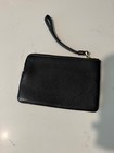 Coach 58035 Corner Zip Wristlet Signature Pebble Leather Black Nwt
