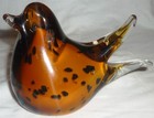 Charming Murano Glass Set Of Two Bird Figurine Paper Weight Art Glass