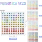 Small Number Stickers 1 To 500 Vinyl Consecutive 2 Sets 1-500--10 Sheets 