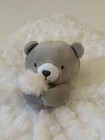 Carter s Just One You Plush Gray Bear Minky Clouds Security Blanket Lovey White