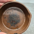 Vintage Miniature Cast Iron Skillet Small Brown Decorative Ash Tray 3 5 Inch