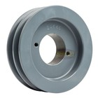 Cast Iron 4 5  Dual Groove Pulley 2 Belt A Section 4l With 5 8  Sheave Bushing