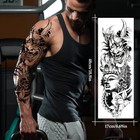 12 Sheets Large Full Arm Temporary Tattoos For Adults  Waterproof Realistic Flow