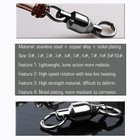 Barrel Ball Bearing Swivel Saltwater Rolling Fishing Size 1 1  44lb  25 Pcs